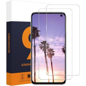 Lot De 2 Films De Protection D'&eacute;cran En Verre Blind&eacute; Pour Samsung Galaxy S10e, Duret&eacute; 2.5d 9h, Ultra R&eacute;sistant, Anti-Poussi&egrave;re, Haute Clart&eacute; S10e - Neuf