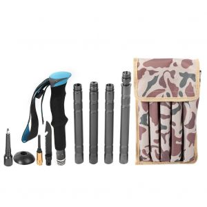 Baton De Randonnee Multifonctionnel Pliable Pour L'exterieur, Outil De Securite Pour La Survie Et Le Camping - Neuf