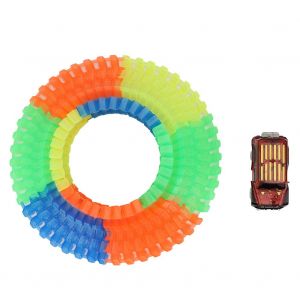 Puzzle electrique, circuit de course, voiture magique, jouet educatif en plastique brillant - Neuf