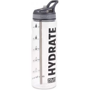 Checarzhn--No1-Bouteille D'eau De 750 Ml Avec Paille ¿ Bouteille D'eau Réutilisable Sans Bpa Avec Marquages De Temps ¿ Bouteille D'eau Parfaite Pour La Gym, Le Cyclisme Et Le Travail, Hydratation Noi - Neuf
