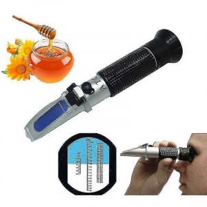 Promotion d'hiver,réfractomètre miel apiculteur Eau Sucre Teneur Brix 58-92 % Eau 10-33 % Outil portatif - Neuf