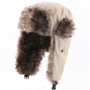 Chapeau D'aviateur Unisexe Pour L'hiver, Chaud Avec Cache-Oreilles En Fausse Fourrure - Neuf