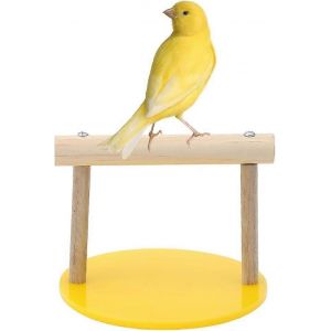 Perroquet En Bois Oiseau Jouer Stand Plateau D'entra&icirc;nement Portable Perroquet Aire De Jeux Perroquet M&acirc;cher Morsure Jouets Oiseau Ca - Neuf