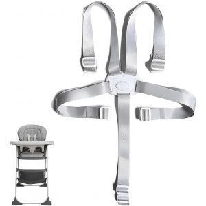 1 Pcs Harnais 5 Points Pour Poussette, Harnais Chaise Haute, Harnais De S&eacute;curit&eacute; Bebe R&eacute;glable Sangle Chaise Haute Bebe Universelle, Pour Haise Haute/Poussette Attache Poussette - Neuf
