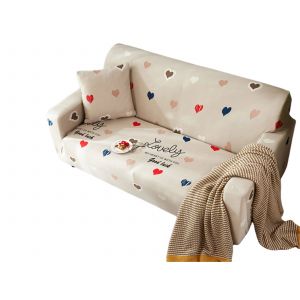 Housse Extensible 4 Places Pour Canap&eacute;s D'angle Et Canap&eacute;s En L - Neuf