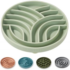 Kalanka-Gamelle Anti Glouton Chat (60g Capacit&eacute;, Arbre De Vie), Mangeoire Lente Pour Chien, En Silicone Alimentaire, Fond Antid&eacute;rapant Et Ventouse - Neuf