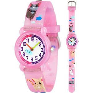 Bnhgc-Filles Garçons Petits Enfants Montre, Silicone Enfants Montre 3d Mignon Dessin Animé Étanche Enseignement Montre Cadeau Pour Enfants Enfants Petites Filles Garçons - Neuf