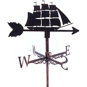 Mevronisshop-Girouette &Agrave; Vent En M&eacute;tal - En Acier Inoxydable - Pour Ext&eacute;rieur, Toit En Fer, Jardin, Cour - Neuf