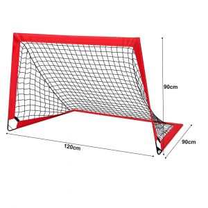 2x But De Football Pop Up Enfant Filet De Football Pliable Cage De Football Jardin 120x90x90 Cm - Neuf