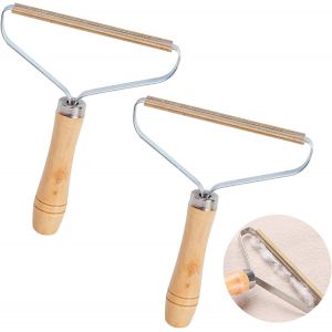 MEVRONISSHOP-2 pi&egrave;ces Portable Anti-Peluches, Rouleau &agrave; Peluches Portable en m&eacute;tal, Rasoir Portable en Tissu pour v&ecirc;tements, pour v&ecirc;tements, Tapis, Poils d'animaux, Chandail - Neuf