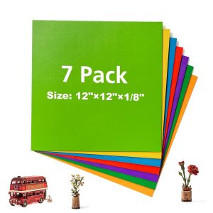 Tianyi-Contreplaqué 3mm Couleur 7 Couleurs 300 X300mm Planche Bois Brut Bouleau Panneau Feuille Découpe Pyrogravure Gavure Laser Bois - Neuf