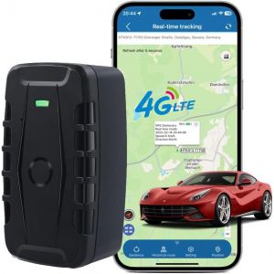 VornixorSarlshop-Traqueur GPS 10 000 mAh &Eacute;metteur GPS magn&eacute;tique longue dur&eacute;e pour voiture, flotte, camion, moto, &eacute;tanche IP67, localisateur de suivi en direct, plusieurs modes d'alarme, application - Neuf