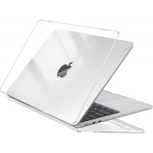 Coque Compatible avec MacBook Air 15 Pouces 2025 2024 2023, M4 A3241 M3 A3114 M2 A2941 avec Touch ID et 15,3"" Retina Display, Mac Air Protection Étui Rigide en Plastique - Transparent Clair - Neuf