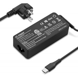KALANKA-Chargeur USB C 65W Compatible avec Lenovo Thinkpad T14 T15 T480 T480s T490 T490s,Chromebook C330 S330,Yoga,Dell Chromebook 3100,Latitude 5420,Acer Chromebook Type C Ordinateurs Portables - Neuf