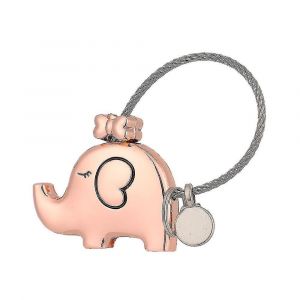 Porte-Clés En Métal Sac À Dos Elephant Keychain Décorations Amant Couples2pcs-Or - Neuf