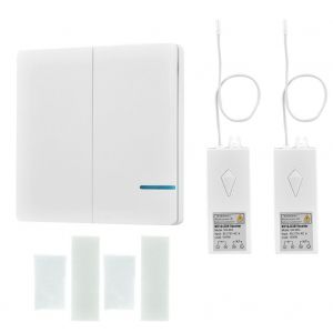 Systeme de telecommande intelligente sans fil One For Two, interrupteur a commande vocale - Neuf