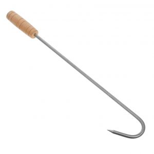 BARBECUE Gril de la Broche de l'Outil avec manche en Bois, Multi-Utilisez des Crochets &agrave; Viande pour la Cuisson en plein air et faire Griller de la Viande - Neuf