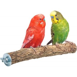 Chenquansarl-Perchoir Perroquet - &Eacute;corce De Li&egrave;ge Et Bois - Bon Pour Le Bec Et Les Griffes - Jouet Perruche - Neuf