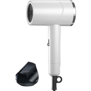 S&egrave;che-Cheveux Professionnel &Agrave; Ions De Lumi&egrave;re Bleue - Silencieux Et Compact (Blanc) Pour Salon De Coiffure Et C&eacute;l&eacute;brit&eacute;s - Neuf