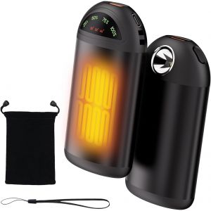 Jgd-Chauffe-Mains &Eacute;lectrique R&eacute;utilisable - Chauffe-Mains Rechargeable - Portable - Avec Lampe De Poche - 3 Modes De Chauffage - Pour L'ext&eacute;rieur, La Chasse, Le Golf, Le Camping - Neuf