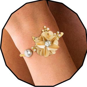 Eryi-Bracelet Papillon Bracelet En Or Ouvert Fleur Bracelet Manchette Accessoire De Bijoux De Poignet Pour Femme - Neuf