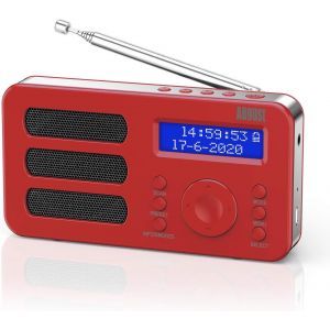 Mb225 - Radio Portable Avec Fonction Dab+/Dab/Fm Rds, 40 Préréglages, Radio Numérique Stéréo/Mono Avec Minuterie De Mise En Veille, Double Alarme, Snooze Et Batterie Rechargeable, Connexion - Neuf