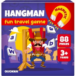 ERYI-Hangman Jeu Magnétique Pour Enfant 3 4 5 Ans - Essentiel Voyage Enfant 6 7 8 Ans - Jeu Magnétique Du Pendu Pour Garçons Et Filles - Jouets Éducatifs Activités En Voiture Et L'Avion - Neuf