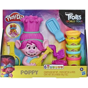 Pate A Modeler PoppyCheveux Arc-en-Ciel La Reine des Trolls - Neuf