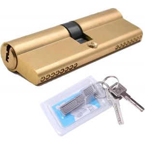 Cylindre De Serrure Profilé 45/45 - 90 Mm - Avec 8 Clés - Anti-Crochetage,Perçage Et Chocs - Neuf