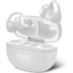 &Eacute;couteurs Clip Oreille Ouvert, &Eacute;couteurs Bluetooth sans Fil, &Eacute;couteur Sport ENC Antibruit Bluetooth 5.4, 48H Autonomie, &Eacute;tanche &agrave; L'eau IPX7, L&eacute;ger et Stable, Casque &agrave; Pince pour Deporte/Voyage/&Eacute;tudes - Neuf