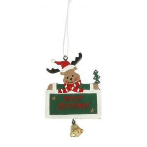 No&euml;l Suspendus Ornements En Fer Forg&eacute;, Bonhomme De Neige, Santa Claus Elk Lettres De B&eacute;n&eacute;diction Tag Arbre De No&euml;l Pendentif Partie Du D&eacute;cor - Neuf