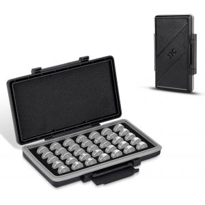 Bo&icirc;tier de rangement pour piles CRCR2025 CR2016, Noir , 35x LR44 Batteries, Compacte - Neuf