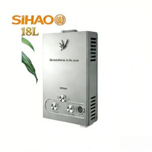 Chauffe-eau-18L,36KW-SIHAO-Chauffe-eau instantan&eacute;-Chauffe-eau mural sans r&eacute;servoir - portable - acier inoxydable 304 - gris - garantie 1 an - Neuf