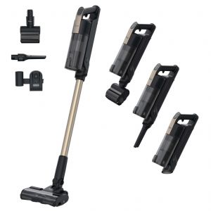 Hoover HF310P 011 Aspirateur-balai 2 en 1 Batterie Sec HEPA Sans sac 0,7 L 400 W Noir, M&eacute;tallique 2,5 Ah - Neuf