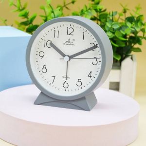 Horloges De Chevet &Agrave; La Mode,Gestion Du Temps,Batterie &Agrave; Quartz,R&eacute;veil Pour &Eacute;tudiants,Sans Tique,Petit R&eacute;veil Pour Bureau,Maison,Bureau,Enfants.Grey. - Neuf
