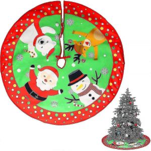 Jupe De Sapin Rouge De 35 Pouces Pour Les F&ecirc;tes De No&euml;l - Neuf