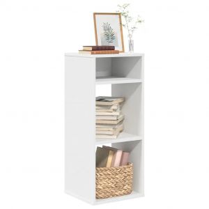 Bibliothèque Blanc 34x31x80 Cm Bois D'ingénierie - Neuf