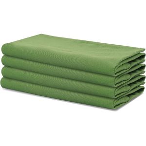 Rfvvv-- Paquet De 4 - Serviettes De Table Surdimensionnées 100% Coton 45 Cm X 45 Cm (18 Po X 18 Po), Vert - Tissu Épais Pour Une Utilisation Quotidienne Avec Coins Arrondis - Neuf
