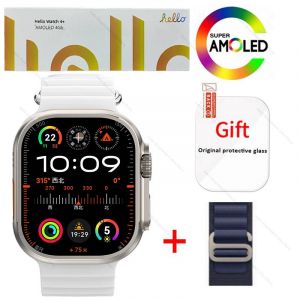 Smartwatch 2025 Original Hello Montre 4 Plus Ultra 2 49Mm 4G Rom Nfc Gpt Gps Boussole Horloge Bluetooth Appel Montre Intelligente Hommes 3 Plus.Natural Alpine 2.For App Le49Mm - Neuf