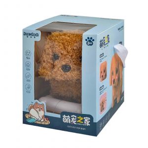 Chiot robot, mon chiot robot r&eacute;aliste Milow, peluche r&eacute;aliste qui marche avec bo&icirc;te-Caniche - Neuf