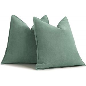 Cauc-Housse De Coussin 45x45, Lot De 2 Housse Coussin En Chenille Coussin Canape Pour Canap&eacute; Au Design &Eacute;l&eacute;gant, Coussins D&eacute;coratifs Doux Et Luxueux Pour Canap&eacute;, Lit Et D&eacute;coration De La Maison - Neuf