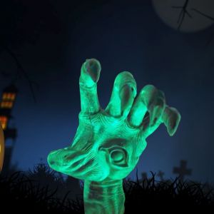 Squelette Lumineux Realiste Pour Halloween, Main Complete, Squelette Humain Pour Decoration De Fete D'halloween, Accessoires De Decoration De Maison Hantee - Neuf