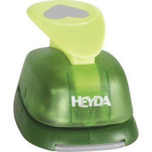 Heyda Perforatrice &Agrave; Motif Xxl "Coeur" Environ 4,8cm Vert - Neuf