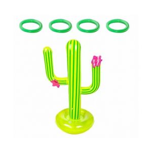 Jeu De Lancer D'anneaux De Natation Gonflable Pour Enfants - Jouet De Piscine Amusant Et Coloré Pour L'été, Léger Et Durable, Parfait Pour Les Fêtes ! - Neuf