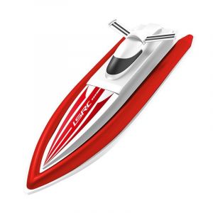 Bateau Télécommandé Rouge Haute Vitesse Longue Autonomie Avec Double Hélice Rouge YONIS - Neuf