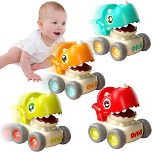 KAJGL-Voiture Jouet Bebe 1 An,4 Pi&egrave;ces Press And Go Voiture Cadeau,Voiture Enfant 1 An,Jouet Voiture Cars Bebe 1 An 2 3 Ans Garcon,Voiture Enfant 2 Ans Pour Gar&ccedil;ons Filles De 12 &Agrave; 18 Mois - Neuf