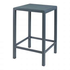 Table Haute De Jardin Verre Tremp&eacute; 108 X 70 X 70 Cm Anthracite Helloshop26 03_0011083 - Neuf