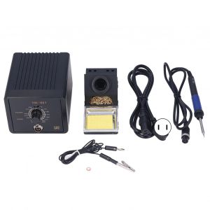 XYONG Station de soudage avec bouton de reglage de la temperature, fer a souder, machine a souder 90 W, prise HK-901US 110 V - Neuf