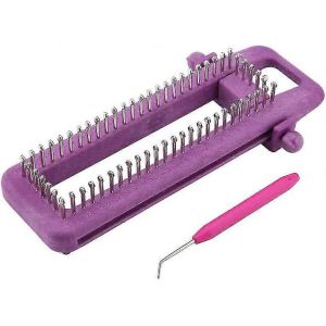Kit De Métier À Tisser À Chaussettes Réglable Avec Crochet Bricolage Tricot Métier À Tisser Outil D'artisanat Chaussette Métier À Tisser Tricot Ensemble Chaussettes Écharpe Chapeau Bricolage À La Main - Neuf
