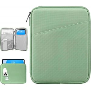 9-11 Pouces Tablette Housse Pochette Pour Ipad 10é Gén 10,9"",Ipad (A16) 11"",Ipad Air/Pro 11"",Ipad 9/8/7é Gén 10,2"",Ipad Air 5/4 10,9"",Galaxy Tab A9+ 11""/S9 Fe,Tab M11 11"",Vert Foncé - Neuf